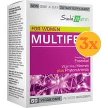 Suda Vitamin Multifem Multivitamin 60 Kapsül - 3 Adet (Toplam 180 Kapsül)