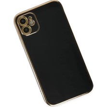 Mrs-  iPhone 12 Kılıf Volet Silikon - Siyah -548484