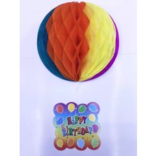 Mrs- Kağıt Süs Happy Birthday Dekor 55 CM-0748 -548484