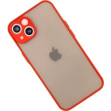 Mrs-  iPhone 14 Kılıf Montreal Silikon Kapak - Kırmızı -548484