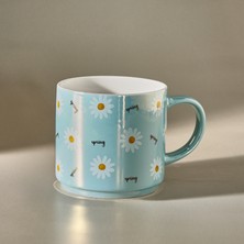 Karaca Daisy Lüsterli Pembe Kupa 420 ml