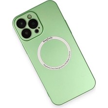Mrs-  iPhone 13 Pro Kılıf Jack Magneticsafe Lens Silikon - Yeşil -548484