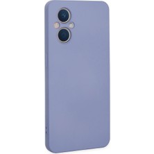 Mrs-  Oppo Reno 7 Lite Kılıf Nano Içi Kadife Silikon - Lila -548484