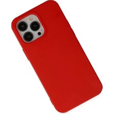 Mrs-  iPhone 14 Pro Kılıf Nano Içi Kadife Silikon - Kırmızı -548484