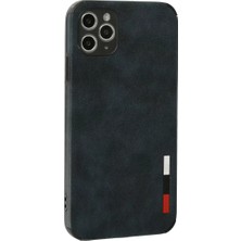 Mrs-  iPhone 11 Pro Max Kılıf Loop Deri Silikon - Lacivert -548484