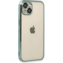 Mrs-  iPhone 14 Plus Kılıf  Lensli Silikon - Yeşil -548484