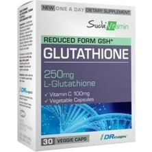 Suda Vitamin Glutathione 250 Mg 30 Vegan Kapsül - Dezenfektan Hediyeli (%72 Alkol)