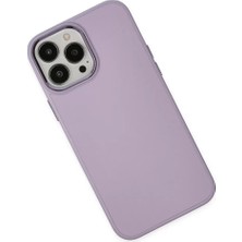 Mrs-  iPhone 13 Pro Kılıf Asya Deri Silikon - Lila -548484