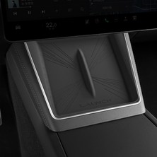 Oled Garaj Tesla Model Y Juniper Için Uyumlu Kablosuz Şarj Pedi (Light Speed Tarzı) Siyah