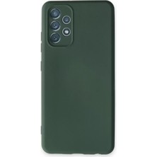 Küçük Hazine Mey Ithalat®  Samsung Galaxy A13 4g Kılıf Nano Içi Kadife Silikon - Koyu Yeşil