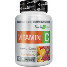 Suda Vitamin C 1000 Mg 60 Kapsül - Dezenfektan Hediyeli (%72 Alkol)