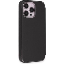 Mrs-  iPhone 13 Pro Kılıf Dolpin Kapaklı - Siyah -548484