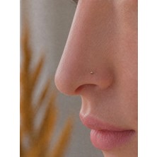 Sarezza Gold 14 Ayar Altın Nokta Hızma Burun Piercing