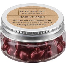 Intenpure Argan Yağı ve Aloeveralı Zenginleştirilmiş Saç Vitamini Altın Kapsül Mucizesi 50 Kapsül