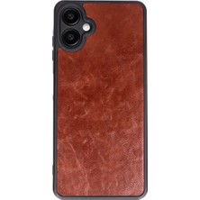 Mrs-  Samsung Galaxy A06 Kılıf Aras Deri Kapak - Bordo -548484