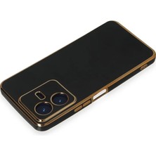 Mrs-  Vivo Y22 2022 Kılıf Volet Silikon - Siyah -548484