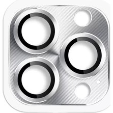 Mrs-  Apple iPhone 16 Pro Max Pers Alüminyum Kamera Lens - Gümüş -548484