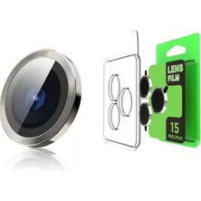 Mrs-  Apple iPhone 15 Pro Max Raze Metal Kamera Lens - Siyah -548484
