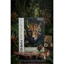 Farbu Oyuncak 240 Parça Jaguar Sanatsal Jaguar Portresi Puzzle 33X48CM Eğitici Çocuk Yapboz