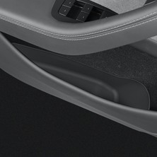 Oled Garaj Tesla Model Y Juniper Için Uyumlu Araç Kapı Kolçak Iç Koruma- 4’lü Set Siyah