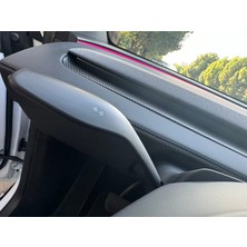 Oled Garaj Tesla Model Y Juniper Için Uyumlu Direksiyon Sinyal Kolu Kapağı Mat Siyah