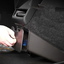 Oled Garaj Tesla Model Y Juniper Için Uyumlu Arka Koltuk Çöp Kutusu Siyah