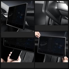 Oled Garaj Tesla Model Y Juniper Için Uyumlu Silikon Ekran Koruyucu Çerçeve Siyah