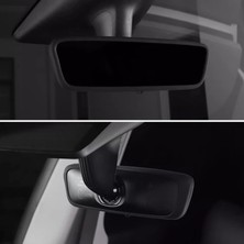 Oled Garaj Tesla Model Y Legacy ve Juniper Için Uyumlu Iç Dikiz Aynası Silikon Çerçeve Siyah
