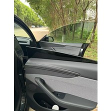 Oled Garaj Tesla Model Y Juniper Için Uyumlu Kapı Döşemesi Üst Kısım Kaplama 4 Parça Mat Karbon