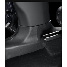 Oled Garaj Tesla Model Y Juniper Için Uyumlu Kapı Eşik Koruma ve Arka Koltuk Alt Eşik - 6 Parça Siyah