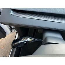 Oled Garaj Tesla Model Y Juniper Için Uyumlu Direksiyon Sinyal Kolu Kapağı Parlak Siyah