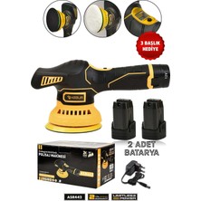 Assur 12V Orbital 6 Kademli Cila Pasta Parlatma Polisaj Makinesi