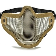 Forestia Yüz Maskesi - Tel Maske Pro Çelik Yüz Maskesi - Airsoft Taktik Ekipman Yüz Koruyucu Maske 3 Renk