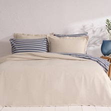 Puffy Vane Çift Kişilik Yatak Örtüsü Seti - Bej