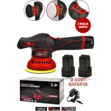 Assur 12V Orbital 6 Kademli Cila Pasta Parlatma Polisaj Makinesi
