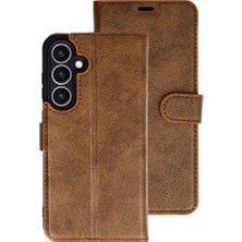 MobaxAksesuar Samsung Galaxy S26 Kılıf Deri Deluxe Cüzdanlı Kapaklı Case