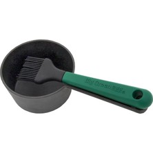Big Green Egg Döküm Demir Sos Tenceresi ve Fırçası