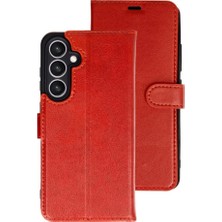 MobaxAksesuar Samsung Galaxy S26 Kılıf Deri Deluxe Cüzdanlı Kapaklı Case