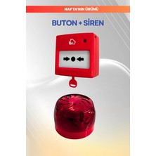 Fabius Yangın Alarm Ihbar Sireni ve Resetlenebilir  Butonu 2'li Set