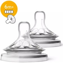 Empressco Philips Avent Philips Natural Biberon Emziği 4 Delik 6+ Ay 2li SCF044/27 - Fiyatı, Yorumları