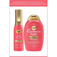 Ogx Bond Protein Repair Isı Koruyucu Sprey 193 ml & Bond Protein Repair Bağ Onarıcı Sülfatsız Şampuan 385 ml