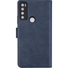 MobaxAksesuar Tcl 20 Se Kılıf Deri Deluxe Cüzdanlı Kapaklı Case