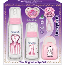 Empressco Hanymish Kız Yenidoğan 5 Parça Hediye Seti - 5 Li Cam Biberon ve Emzik Seti - Fiyatı, Yorumları