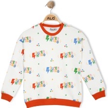 Alg ERKEK ÇOCUK SUPER HERO BASKILI SWEATSHIRT