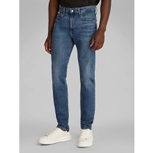 Calvin Klein Erkek Slim Koyu Mavi Jean