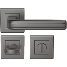 Condi Collection 1051K Pvd Füme Wc Paslanmaz Çelik Kapı Kolu