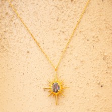 Shine Of Spirit Gümüş Kolye. Mistik Topaz. (Kuzey Yıldızı)