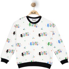 Alg ERKEK ÇOCUK SUPER HERO BASKILI SWEATSHIRT