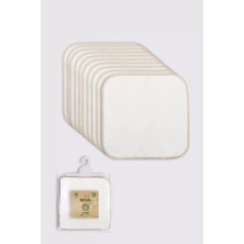 Mrs- Organik 28X28 10'lu Penye Mendil 90101 Ekru -548484