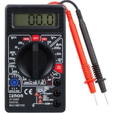 29425 - Tenon DT-830D Dc/ac Voltaj Akim Ölçer Di̇ji̇tal Multi̇metre Ölçü Aleti̇ - Si̇yah Kasa